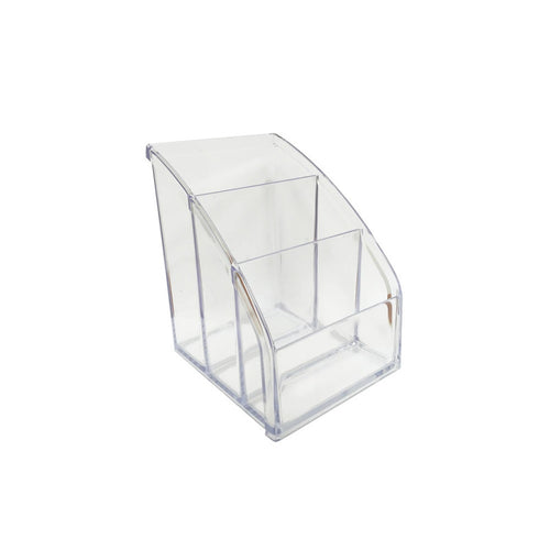 Organizador com 3 divisórias - Multiuso Selado - Cristal - Maxcril