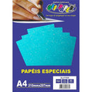 Papel A4 Glitter 180G - Com 5 Folhas - Off Paper.