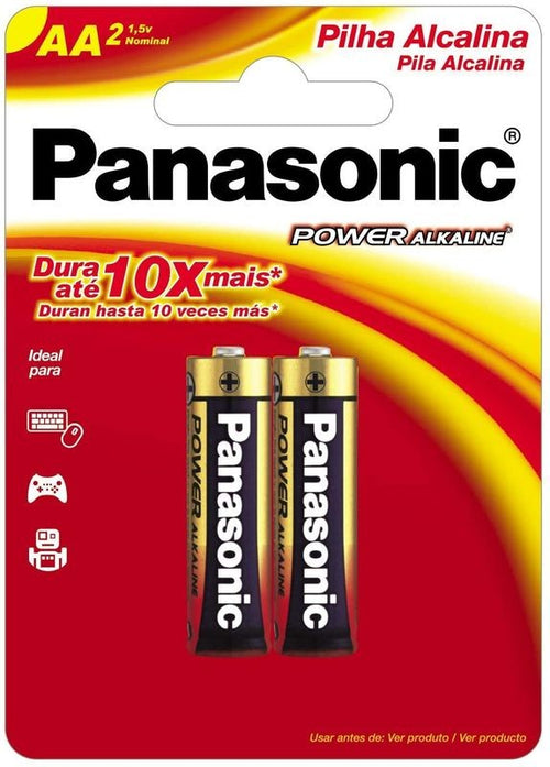 Pilha Alcalina - AA - C/ 2 Und - Panasonic