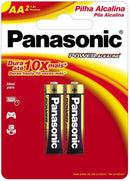 Pilha Alcalina - AA - C/ 2 Und - Panasonic