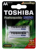 Pilha Recarregável AA 1,2V 2600mAh TOSHIBA