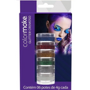 Pintura Facial 06 Cores Glitter Cremoso - Colormake