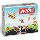Quebra Cabeça - 3D - Aviões - C/ 18 Peças - Aquarela