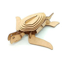 Quebra Cabeça - Animais Marinhos 3D MDF - Aquarela