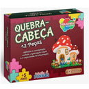 Quebra-Cabeça Coleção Formas - 12 peças - Aquarela Brinquedos