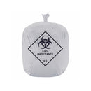 Saco P/ Lixo - Branco 50L - Pacote C/ 100 Unidades - Resíduo Infectante.