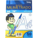 Bloco Milimetrado - A4 - 75gm - Bag