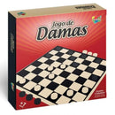 Jogo de Damas - 25 Peças em Madeira - Aquarela