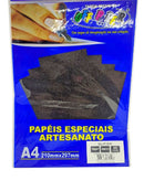 Papel A4 Glitter 180G - Com 5 Folhas - Off Paper.