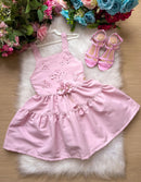 Vestido Blogueirinha Cecilia Rosa Bebe