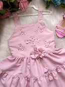 Vestido Blogueirinha Cecilia Rosa Bebe