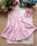Vestido Blogueirinha Cecilia Rosa Bebe