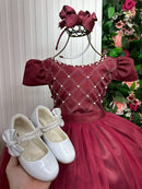 Vestido Enjoy Longo Gabriela Marsala