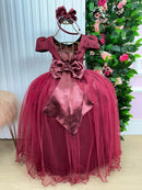 Vestido Enjoy Longo Gabriela Marsala