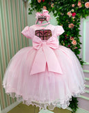 Vestido Menina Bonita Aline Rosa Bebe