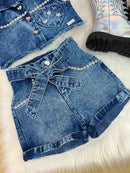 Conjunto Blogueirinha Boiadeira Marcely Jeans