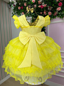 Vestido Ysa Kids Belinda Amarelo