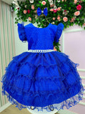 Vestido Ysa Kids Belinda Azul Royal
