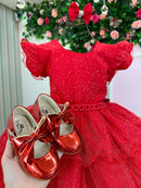 Vestido Ysa Kids Belinda Vermelho