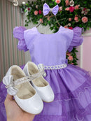 Vestido Ysa Kids Belinda Lilás