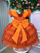 Vestido Ysa Kids Belinda Terracota