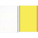 Caderno - 1/4 - Neon Kori - Sem Pauta - 80 Fls - Tilibra