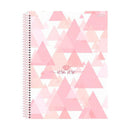 Caderno - 10 Matérias - Rosa Rose - 160 Fls - São Domingos.