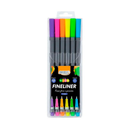 Caneta - Fineliner - 0.4mm - C/ 6 Cores - Neon - Brw
