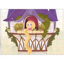 Quebra-Cabeça - Conto de Fadas - Rapunzel - Madeira - 72 Peças - Aquarela