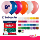 ****AMALU**** Balão Redondo 9" – 50 Unidades – Linha Amalu Art Latex
