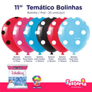 Balão Bexiga Temático 11" Bolinhas Poá  – 25 Unidades – Art Latex