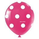 Balão Bexiga Temático 11" Bolinhas Poá  – 25 Unidades – Art Latex