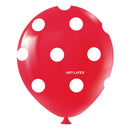 Balão Bexiga Temático 11" Bolinhas Poá  – 25 Unidades – Art Latex