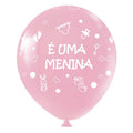 Balão Bexiga Temático 11" Chá de Bebê  – 25 Unidades – Art Latex