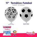 Balão Bexiga Temático 11" Futebol  – 25 Unidades – Art Latex