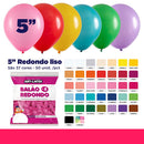 Balão Redondo 5"  Diversas Cores  – 50 Unid – Art Latex