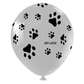 Balão Bexiga Temático 11" Patinhas de Cachorro – 25 Unidades – Art Latex