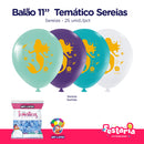 Balão Bexiga Temático 11" Sereias Sortido – 25 Unidades – Art Latex
