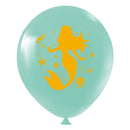 Balão Bexiga Temático 11" Sereias Sortido – 25 Unidades – Art Latex