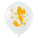 Balão Bexiga Temático 11" Sereias Sortido – 25 Unidades – Art Latex