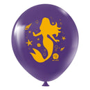 Balão Bexiga Temático 11" Sereias Sortido – 25 Unidades – Art Latex