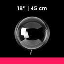 Balão Bubble Transparente 5" 9" 12" 18" e 24" - 1 unidade