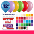 Balão Redondo 12" Diversas Cores  – 24 Unid – Art Latex