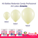 Kit 3 Pacotes Balões Bexigas Redondo Candy Profissional – 5" , 9" e 16" – Art Latex