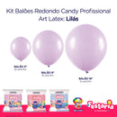 Kit 3 Pacotes Balões Bexigas Redondo Candy Profissional – 5" , 9" e 16" – Art Latex