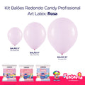 Kit 3 Pacotes Balões Bexigas Redondo Candy Profissional – 5" , 9" e 16" – Art Latex