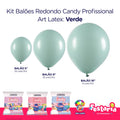 Kit 3 Pacotes Balões Bexigas Redondo Candy Profissional – 5" , 9" e 16" – Art Latex