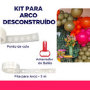 Kit Arco Desconstruído: Ponto de cola  + Fita para Arco + Amarrador de Balão