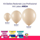 Kit 3 Pacotes Balões Bexigas Redondo Liso Profissional – 5" , 9" e 16" – Art Latex
