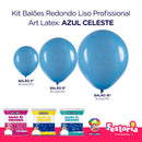 Kit 3 Pacotes Balões Bexigas Redondo Liso Profissional – 5" , 9" e 16" – Art Latex